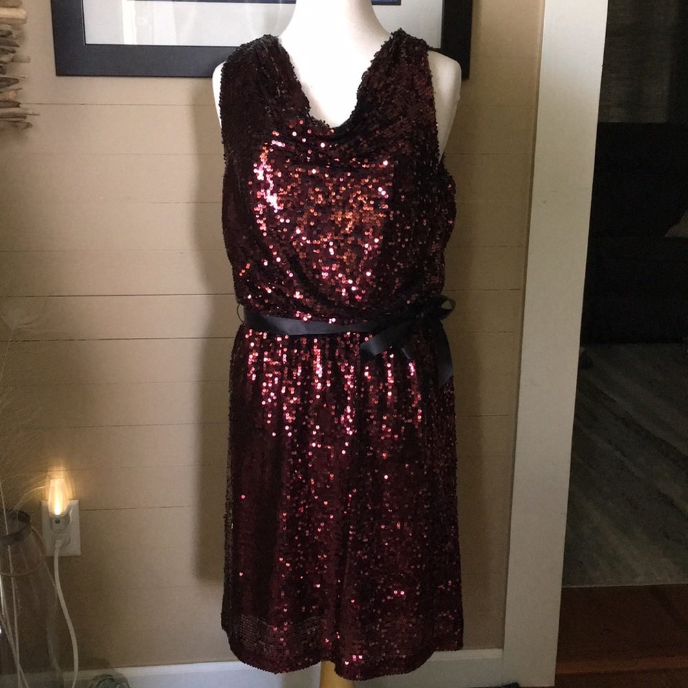 Burgundy Women’s Apt. 9 Sequin Dress